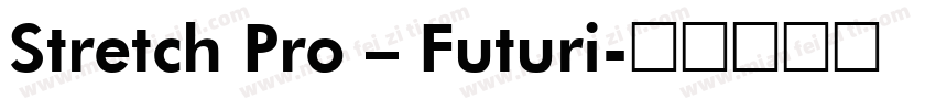 Stretch Pro – Futuri字体转换